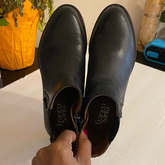 Franco Sarto Horrace Black Leather Bootie - Picture 7 of 11